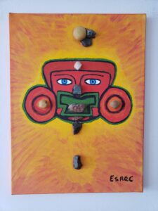 Máscara com 11 pedras